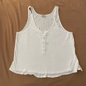 Waffle Knit Racerback Tank Top